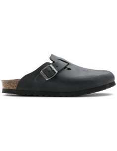 Birkenstock Boston Black women'smen's clogs oiled leather narrow slippers 0059463