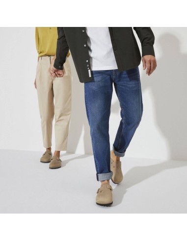 Birkenstock Boston Tabacco Brown Oiled Leather Narrow FlipFlops for WomenMen 0960813