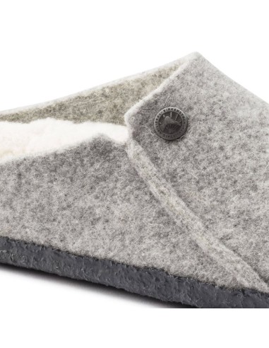 Birkenstock Zermatt Light Gray Wool Felt Insulated Men'sWomen's Slippers Regular Wide 1015092