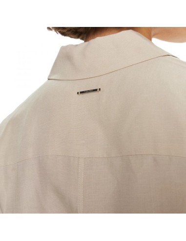 CALVIN KLEIN LINEN BLEND SHIRT DRESS