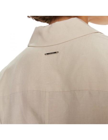 CALVIN KLEIN LINEN BLEND SHIRT DRESS