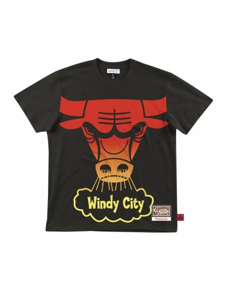 Mitchell Ness NBA Logo Chicago Bulls TShirt Black