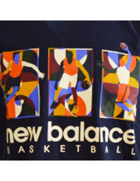 New Balance Hoops Classics Tshirt MT23587 ECL