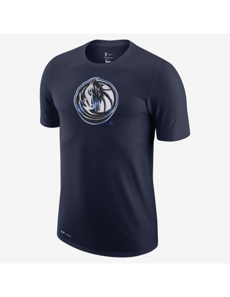 Nike Dallas Mavericks Essential Dry Tshirt Chrome Logo College Navy CZ7252419