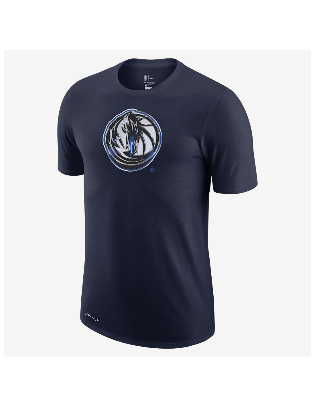 Nike Dallas Mavericks Essential Dry Tshirt Chrome Logo College Navy CZ7252419