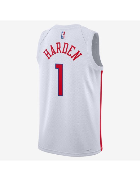 Nike Philadelphia 76ers Swingman Jersey City Edition 22 James Harden Tshirt DO9606107