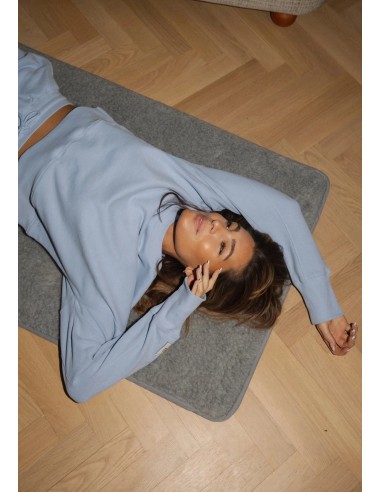 CASALL Natural Dye Terry Crew Neck sweatshirt blue