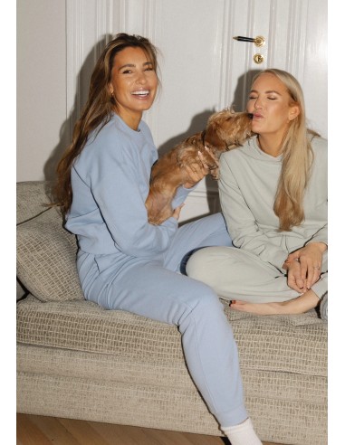 CASALL Natural Dye Terry Crew Neck sweatshirt blue