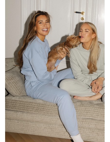 CASALL Natural Dye Terry Crew Neck sweatshirt blue