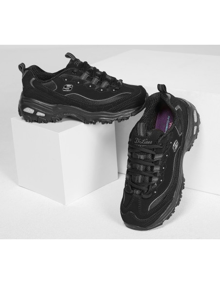 Skechers D"Lites Γυναικεία Chunky Sneakers Μαύρα 11930-BBK
