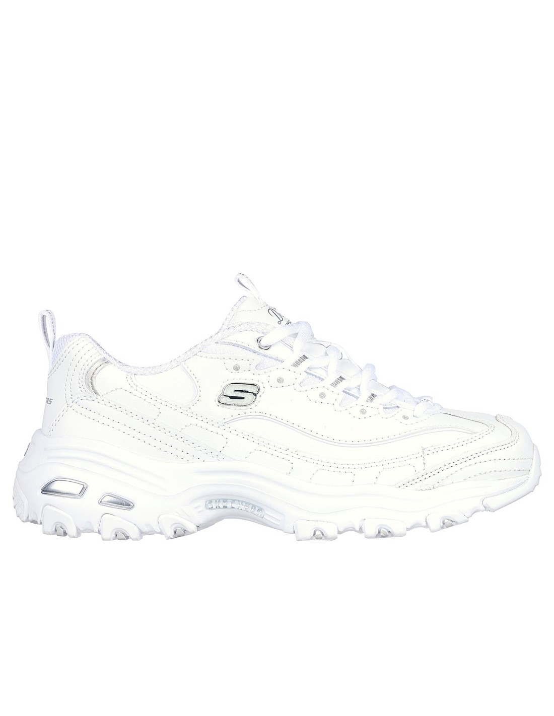 Skechers D"Lites Fresh Start Γυναικεία Chunky Sneakers Λευκά 11931-WSL