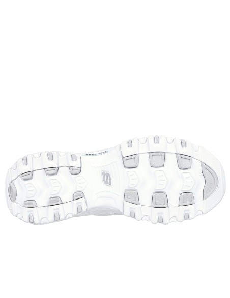 Skechers D"Lites Fresh Start Γυναικεία Chunky Sneakers Λευκά 11931-WSL