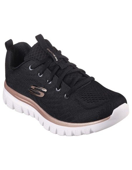 Skechers Graceful Get Connected 12615/BKRG Γυναικεία Αθλητικά Παπούτσια Running Μαύρα