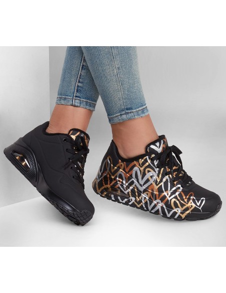Skechers UnoMetallic Love 155523BKGD