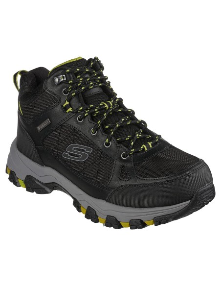 Skechers Selmen 204477-BLK Ανδρικά Ορειβατικά Μποτάκια Αδιάβροχα Μαύρα