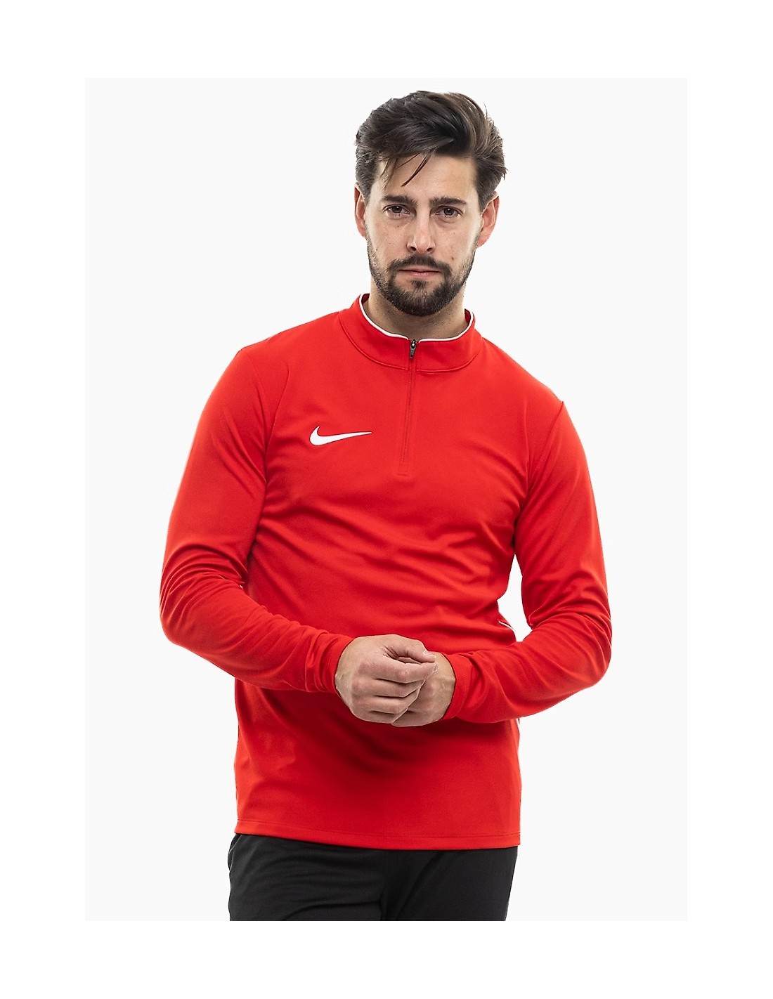 Nike DriFit Park 26 Drill Top Men's Sweatshirt Red IB7536 657