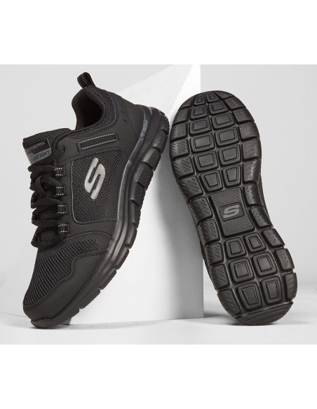 Skechers Track Knockhill 232001-BBK Ανδρικά Αθλητικά Παπούτσια Running Μαύρα