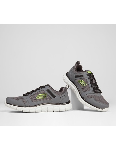 Skechers Track Knockhill 232001-CCBK Ανδρικά Αθλητικά Παπούτσια Running Γκρι