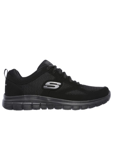 Skechers Lite-Weight QTR Overlay 52635-BBK Ανδρικά Αθλητικά Παπούτσια Running Μαύρα