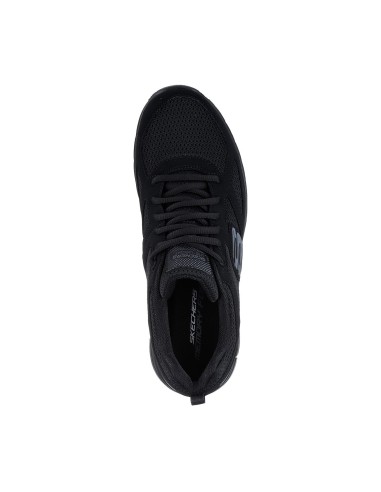 Skechers Lite-Weight QTR Overlay 52635-BBK Ανδρικά Αθλητικά Παπούτσια Running Μαύρα