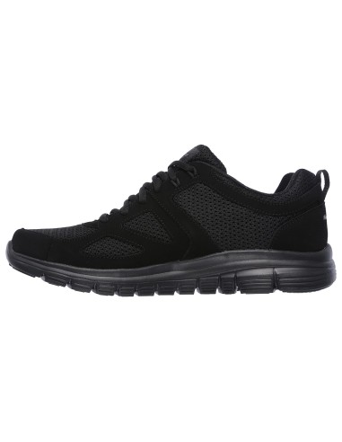 Skechers Lite-Weight QTR Overlay 52635-BBK Ανδρικά Αθλητικά Παπούτσια Running Μαύρα