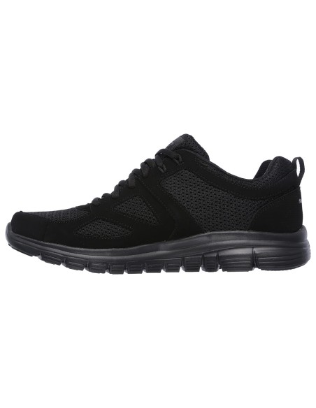 Skechers Lite-Weight QTR Overlay 52635-BBK Ανδρικά Αθλητικά Παπούτσια Running Μαύρα