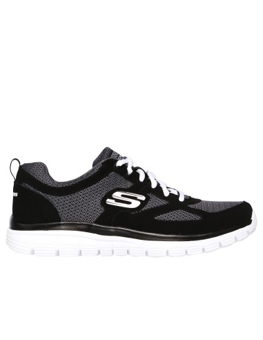 Skechers Burns 52635-BKW Ανδρικά Αθλητικά Παπούτσια Running Μαύρα