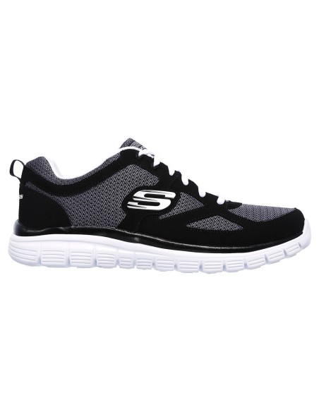 Skechers Burns 52635-BKW Ανδρικά Αθλητικά Παπούτσια Running Μαύρα