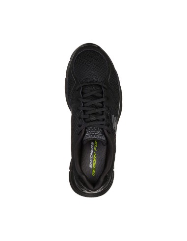Skechers Satisfaction 58350-BBK Ανδρικά Αθλητικά Παπούτσια Running Μαύρα
