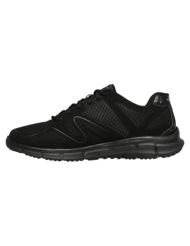 Skechers Satisfaction 58350-BBK Ανδρικά Αθλητικά Παπούτσια Running Μαύρα