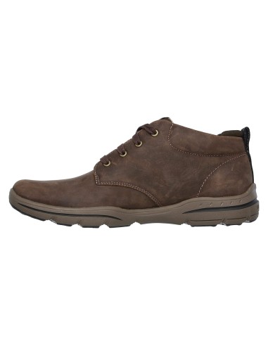 Skechers Harper Melden Δερμάτινα Καφέ Ανδρικά Μποτάκια 64857-CHOC