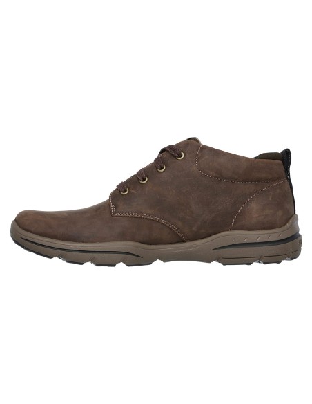 Skechers Harper Melden Δερμάτινα Καφέ Ανδρικά Μποτάκια 64857-CHOC