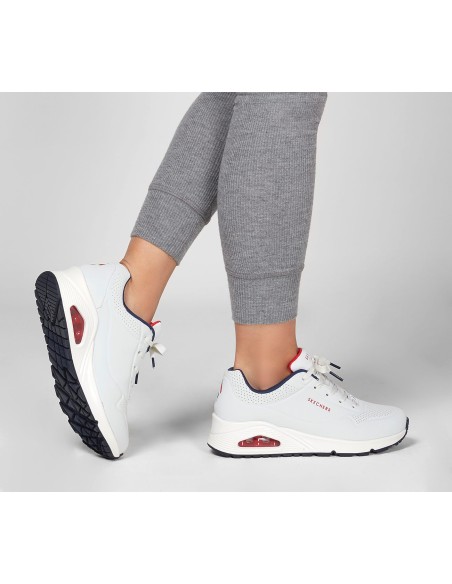 Skechers Uno Stand on Air Γυναικεία Sneakers Λευκά 73690-WNVR