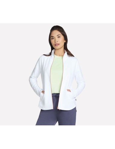 Skechers The Hoodless Hoodie GoWalk Shine Jacket JA78WHT