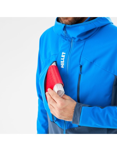 MILLET MM White Shield Jacket Navy Blue