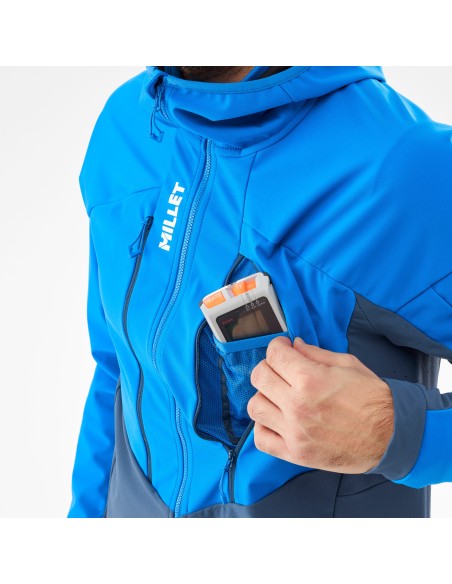 MILLET MM White Shield Jacket Navy Blue