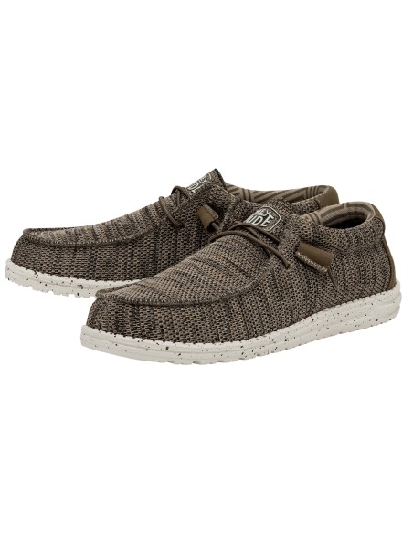 Hey Dude Wally Sox Ανδρικά Μοκασίνια σε Καφέ Χρώμα 40019-255