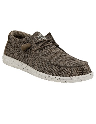Hey Dude Wally Sox Ανδρικά Μοκασίνια σε Καφέ Χρώμα 40019-255