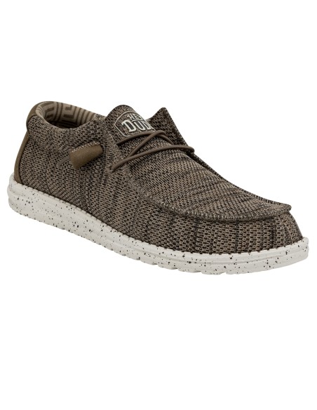 Hey Dude Wally Sox Ανδρικά Μοκασίνια σε Καφέ Χρώμα 40019-255