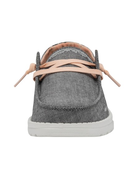 Hey Dude Wendy Γυναικεία Μοκασίνια σε Γκρι Χρώμα 40054-030
