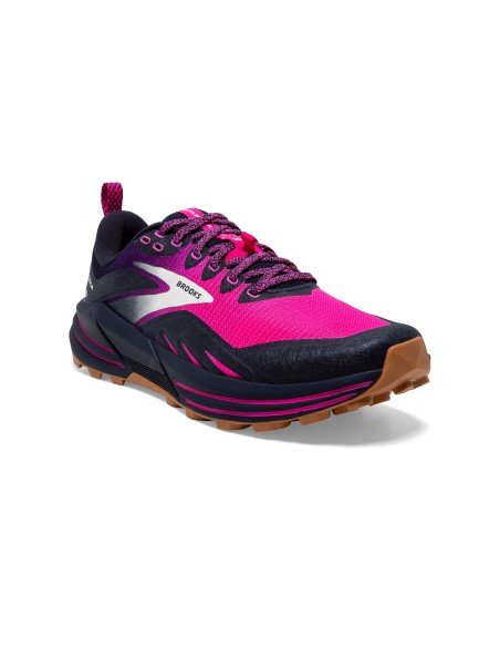 Brooks Cascadia 16 120363-425 Γυναικεία Αθλητικά Παπούτσια Trail Running Peacoat / Pink / Biscuit