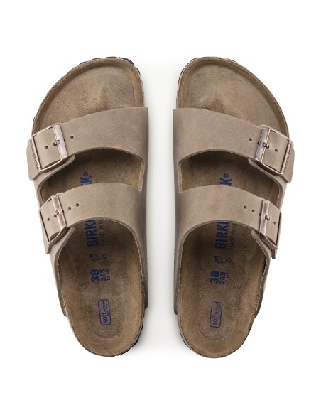 Birkenstock Arizona Soft Footbed Oiled Leather Tobacco Brown 552811 MBS