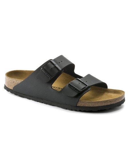 Birkenstock Arizona Birko-Flor Ανδρικά Σανδάλια σε Μαύρο Χρώμα 0051793 Narrow Fit