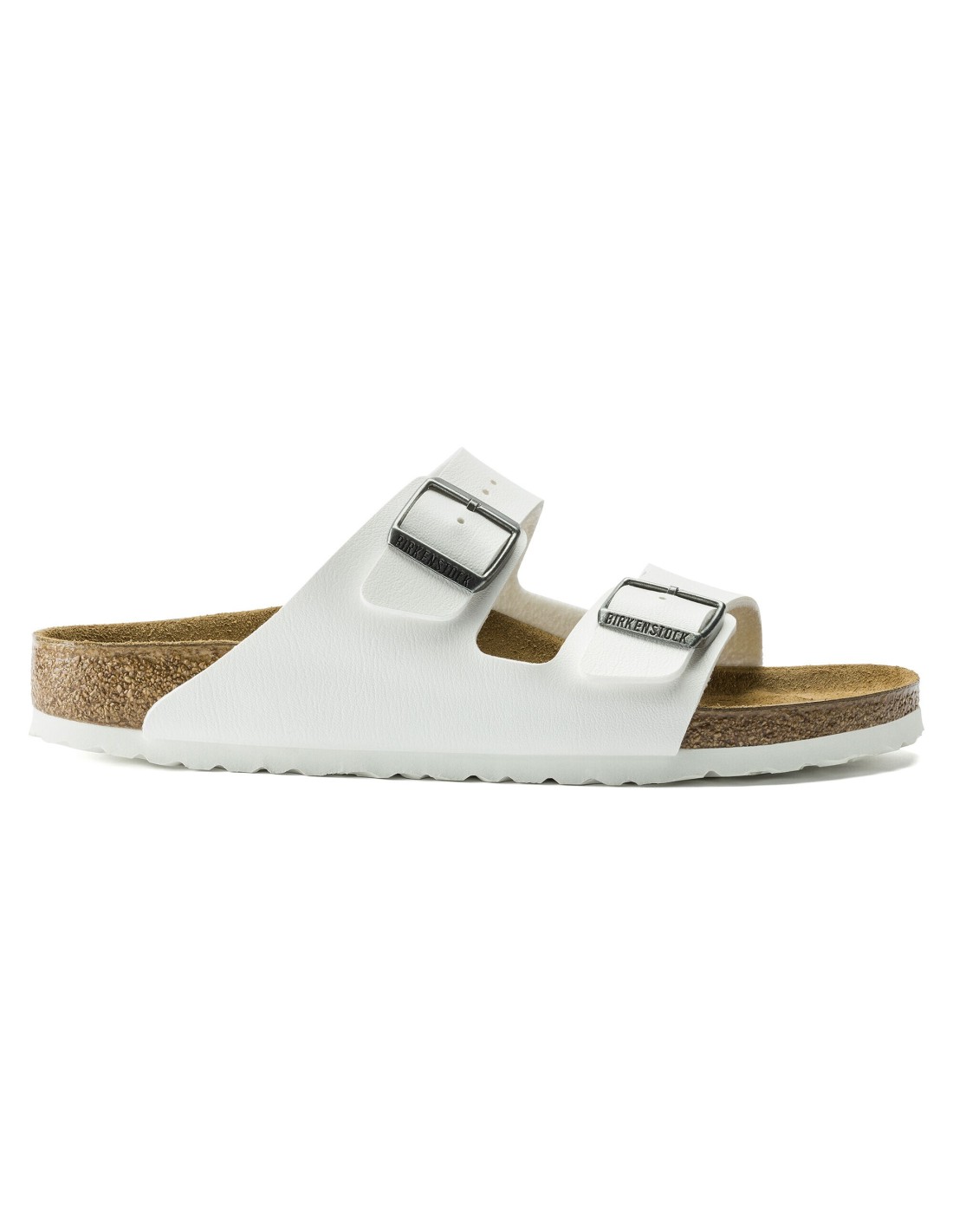 Birkenstock Arizona Birko-Flor Γυναικεία Σανδάλια σε Λευκό Χρώμα 0552683