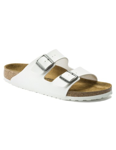 Birkenstock Arizona Birko-Flor Γυναικεία Σανδάλια σε Λευκό Χρώμα 0552683