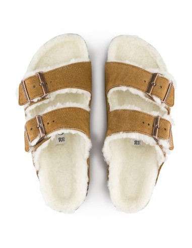Birkenstock Arizona Shearling Mink W 1001135 flipflops