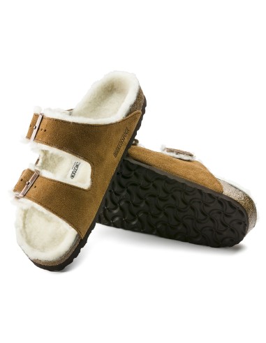 Birkenstock Arizona Shearling Mink W 1001135 flipflops