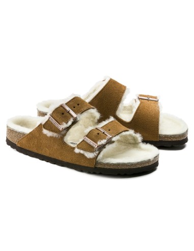 Birkenstock Arizona Shearling Mink W 1001135 flipflops