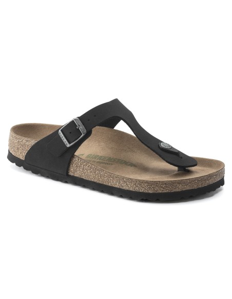 Birkenstock Gizeh Γυναικεία Σανδάλια Ανατομικά σε Μαύρο Χρώμα