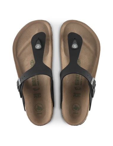 Birkenstock Gizeh Γυναικεία Σανδάλια Ανατομικά σε Μαύρο Χρώμα